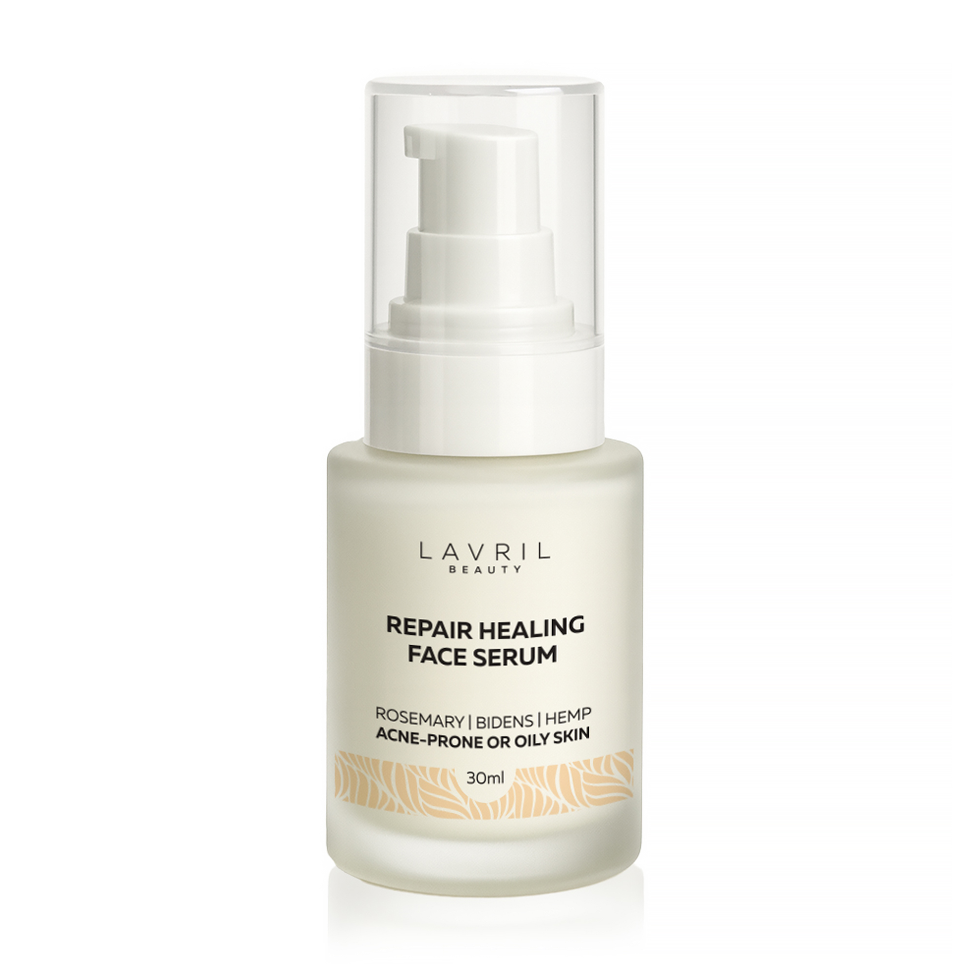 Протизапальна сироватка для обличчя LAVRIL BEAUTY Repair Healing Face Serum з коноплею, розмарином та причепою, 30 мл